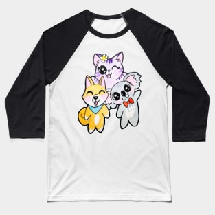 Animal Friends Group Baseball T-Shirt